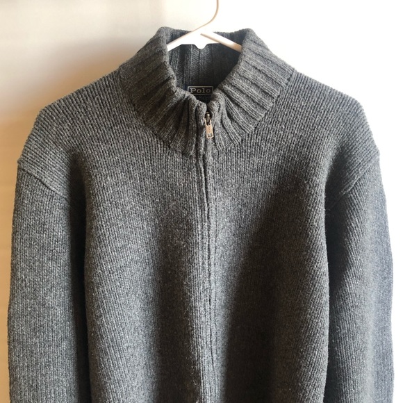 Polo Ralph Lauren men’s full zip jack 100% Wool - Picture 2 of 7